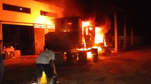 Mesin PLN di Subaim Halmahera Timur Terbakar