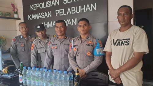 Polsek Ahmad Yani Ternate Sita Miras di KM Al Sudais 21