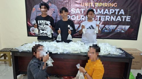 Jual Miras, Dua IRT dari Halmahera Barat Diamankan Polisi di Ternate