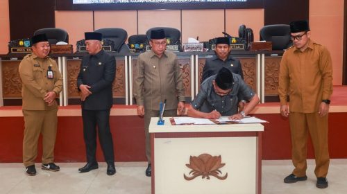 LPP APBD Kota Ternate Tahun Anggaran 2025 Resmi Disahkan Jadi Perda