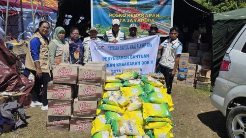 YBM PLN UIP MPA Salurkan Bantuan untuk Korban Kebakaran Dok IX Kota Jayapura