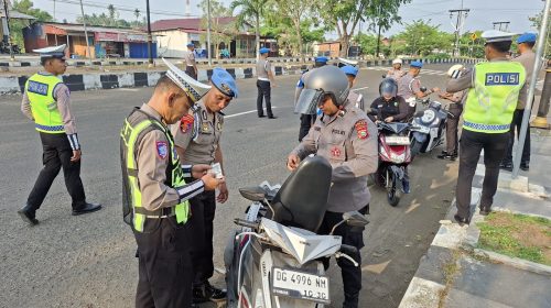 Ditlantas Polda Malut Sasar Kelengkapan Kendaraan Personel di Operasi Patuh Kie Raha 2026