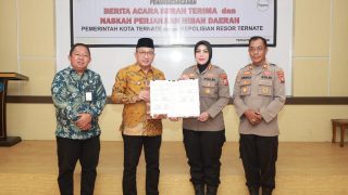 Pemkot Hibah Bangunan untuk Polsek Ternate Tengah
