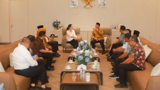 Wali Kota Ternate Temui Gubernur Sherly, Koordinasi Pelaksanaan Rakernas JKPI 2026