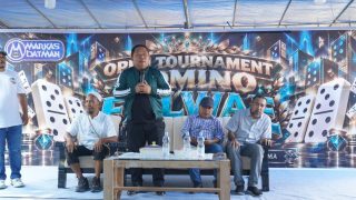 Sekda Ternate Buka Open Tournament Domino Faluwe 2026, Dua Motor Jadi Hadiah Utama