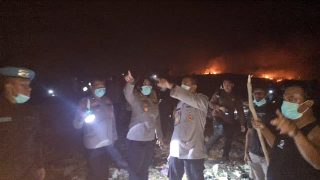 Kebakaran di TPA Buku Deru-Deru, Kapolres Ternate: Sekitar 3 Hektare Lahan Terbakar