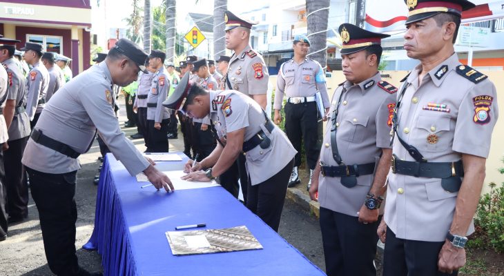 Tiga Kapolsek di Ternate Resmi Bertugas, Kapolres Minta Basmi Miras