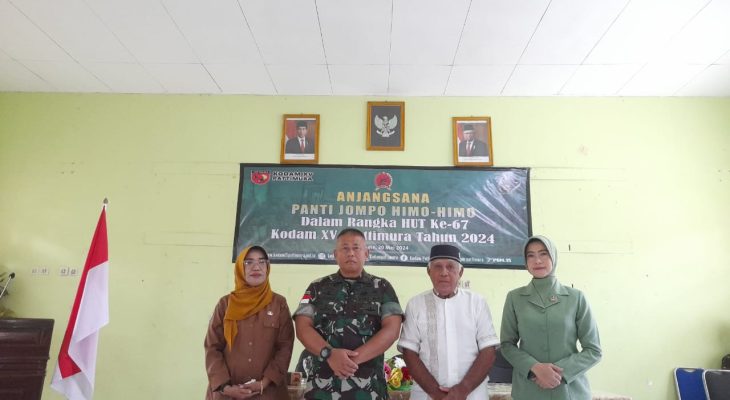 Peringati HUT ke-67 Kodam XV Pattimura, Korem 152/Babullah Salurkan Bantuan Sembako