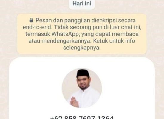 [SALAH] Nomor WhatsApp Bupati Halmahera Selatan Bassam Kasuba