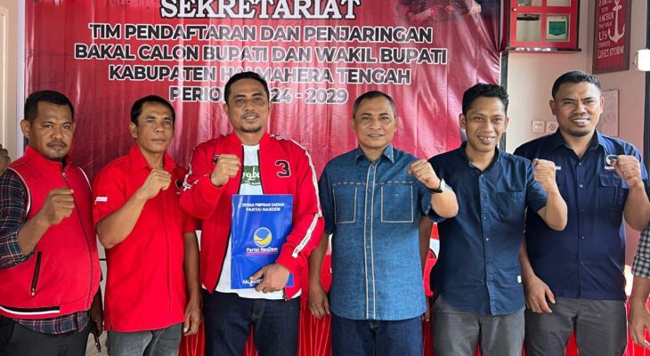 Resmi Mendaftar, PDIP Halmahera Tengah Nilai Abd Rahim Odeyani Layak dan Berkualitas