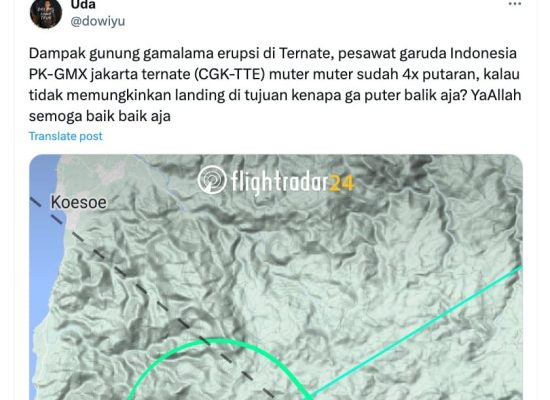 [Cek Fakta] Benarkah Gunung Gamalama Ternate Erupsi? Ini Faktanya