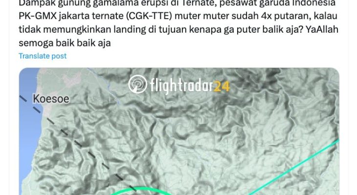 [Cek Fakta] Benarkah Gunung Gamalama Ternate Erupsi? Ini Faktanya