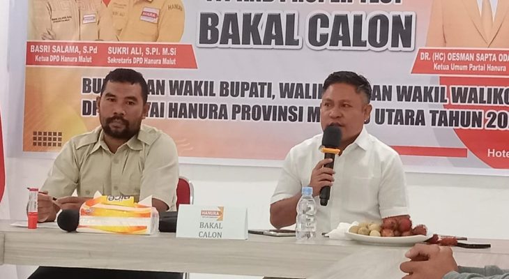 Nuryadin Ahmad Calon Bupati Halmahera Tengah Ikut Fit And Proper Test Harap Dapat Rekomendasi Partai Hanura