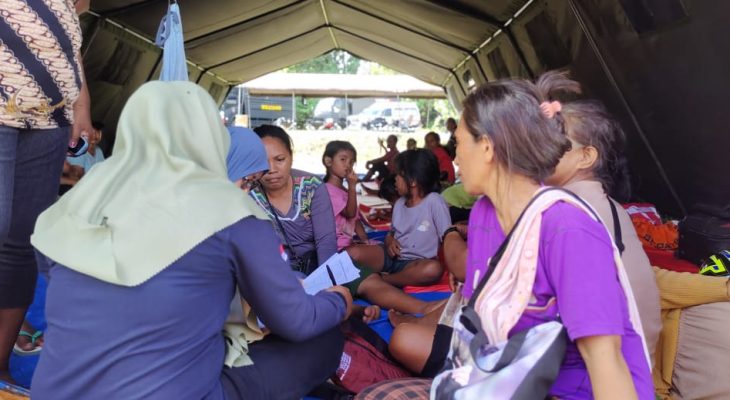 Ratusan Warga di Posko Pengungsian Erupsi Gunung Ibu Terkena Ispa, Ini Penyebabnya