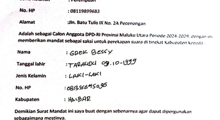 Bawaslu Halmahera Barat Diduga Loloskan Saksi Caleg jadi Panwascam