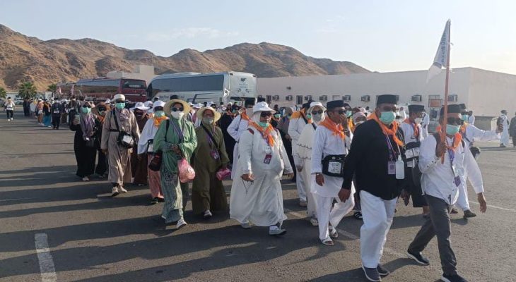 Update, JCH Maluku Utara Mulai Ziarah di Bukit Jabal Rahmah