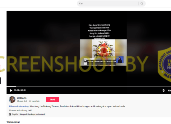 [SALAH] Jokowi Kirimkan Bunga Ucapan Terima Kasih ke Kim Jong Un Karena Dukung Timnas Indonesia Lawan Korsel
