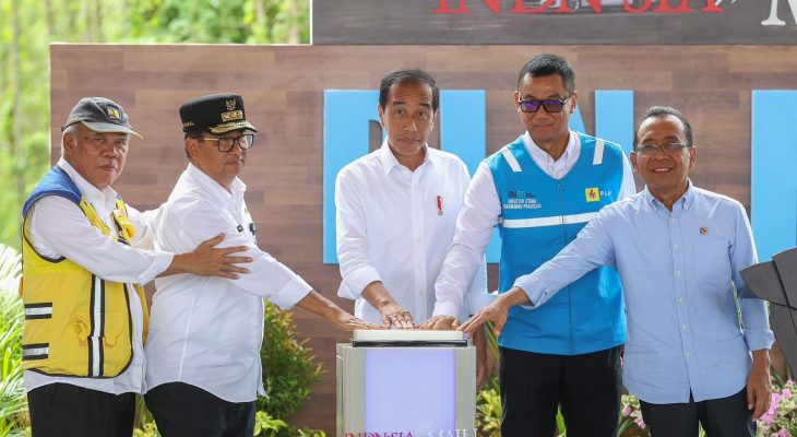 Presiden Jokowi Tandai Pembangunan PLN Hub, Pusat Ekosistem Transisi Energi dan Layanan Digital di Jantung IKN
