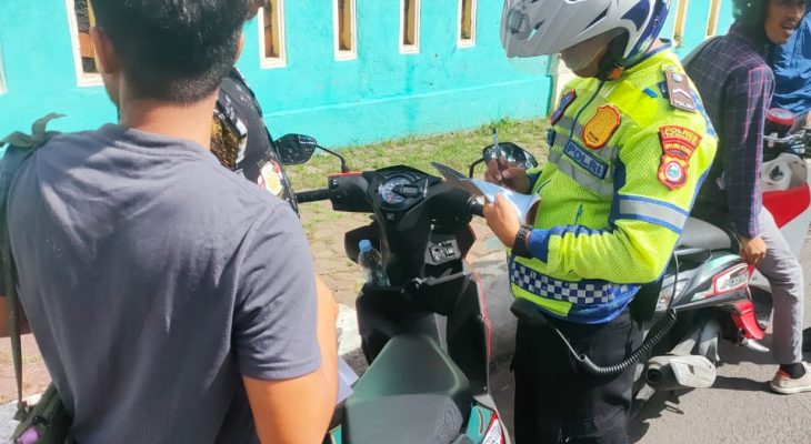 Ratusan Sepeda Motor di Ternate Kena Tilang, Rezza: Kami Harap Pengendara Patuh Aturan Lalu Lintas