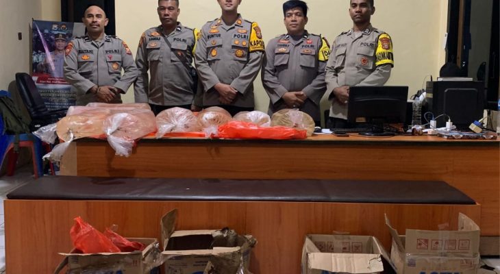 Polsek Ternate Selatan Sita Miras Tanpa Pemilik