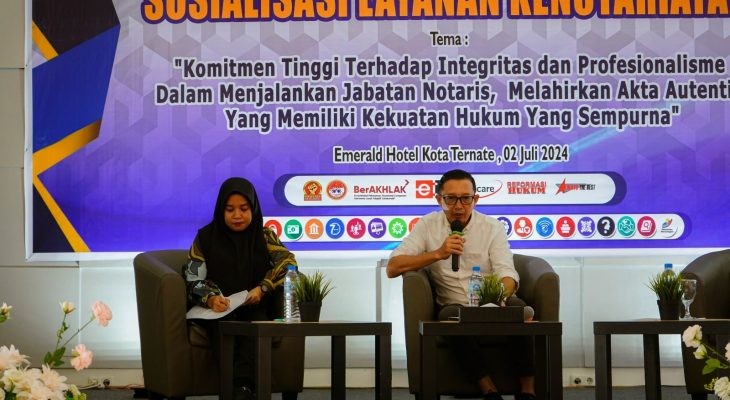Kemenkumham Maluku Utara Gandeng Para Eksper Sampaikan Informasi Layanan Kenotariatan