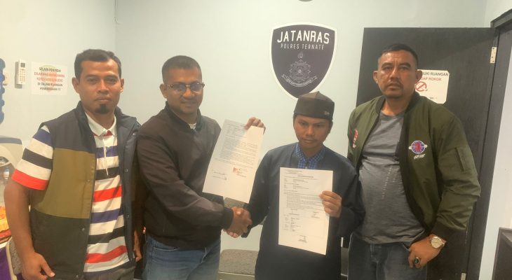 Laporan Terhadap Oknum Pengacara di Polres Ternate Berakhir Damai