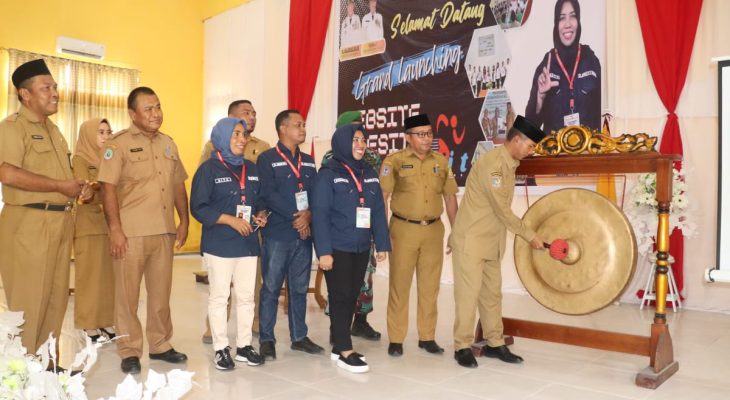 Kepala BKPSDMA Taliabu Launching Website Gesit