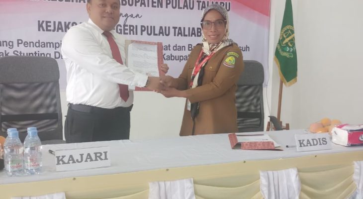Dinas Kesehatan Taliabu Gandeng Kejari Laksanakan Program Parsel Sehat