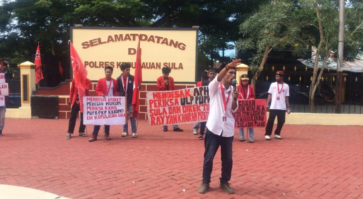 Proyek Jalan di Pulau Mangoli Diduga Bermasalah, Mahasiswa Minta Polisi Periksa Kadis PUPR dan Kontraktor