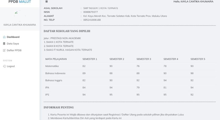 Ada Siswi Tidak Lulus di Tiga Sekolah, Panitia PPDB Malut Abaikan Keluhan Orang Tua