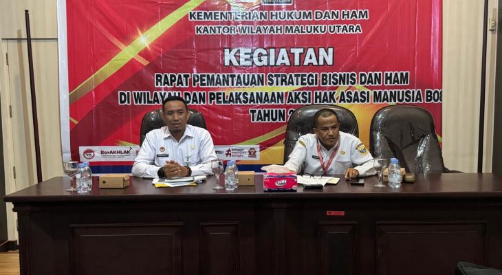 Kanwil Kemenkumham Malut Kunjungi Setda Kota Tidore Kepulauan, Ini Agendanya