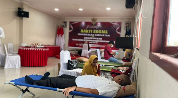 Peringati Hari Pengayoman ke-79, ASN Kanwil Kemenkumham Maluku Utara Donor Darah