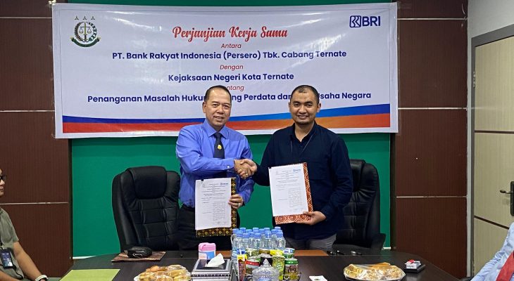 Kejari Ternate dan BRI Teken MoU