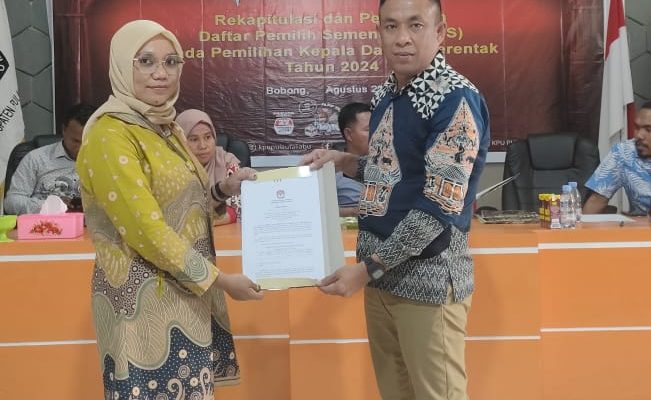 KPU Taliabu Tetapkan DPS Pilkada 2024 Sebanyak 43.795, Terbanyak Kecamatan Taliabu Utara