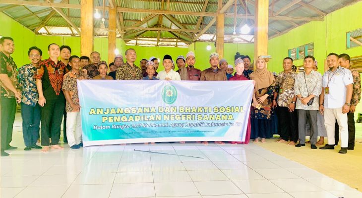 PN Sanana Anjangsana Bakti Sosial Peringati HUT Kemerdekaan