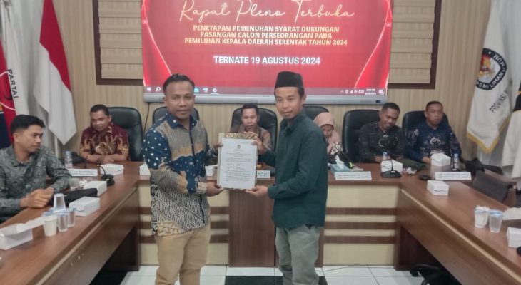 KPU Tetapkan Abidin Jaaba dan Dedi Mirzan Calon Independen Pilkada Taliabu