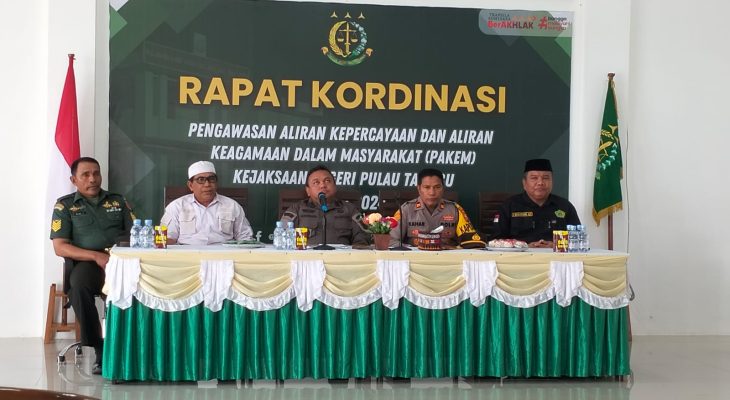Rakor Soal Aliran dan Kepercayaan, Kajari Taliabu Minta Masukan Semua Pihak