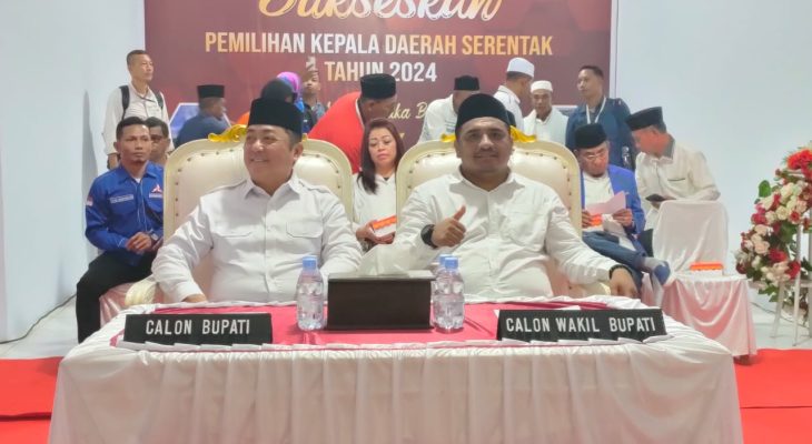 Hendrata dan M Natsir Sangadji Mendaftar di Hari Pertama Pilkada Sula