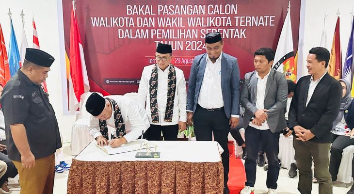 Pilwako Ternate Berpotensi 4 Poros, Hari Terakhir 2 Paslon Mendaftar