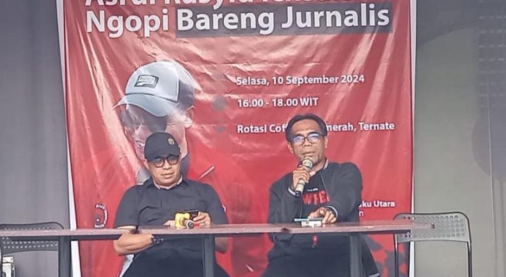 Ngopi Bareng Jurnalis, Cawagub Asrul Rasyid Bicara Peran Pers Sebagai Mata dan Telinga Publik