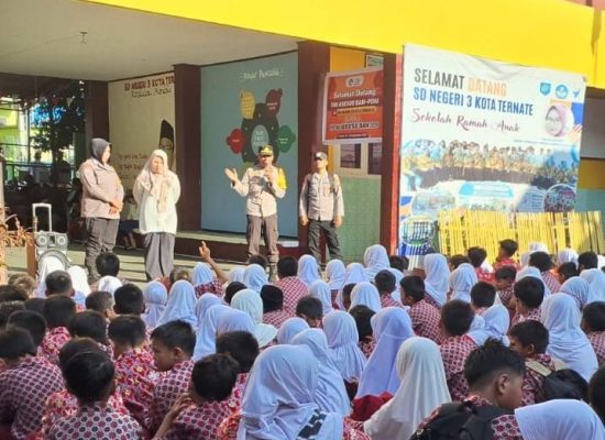 Polres Ternate Sosialisasi Bahaya Perundungan ke Siswa SD