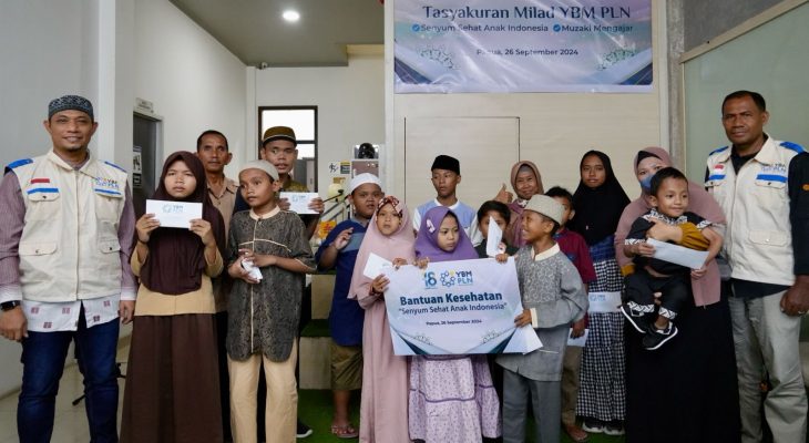 18 Tahun Bersama Luaskan Manfaat, YBM PLN Ukir Senyum Sehat Anak Indonesia
