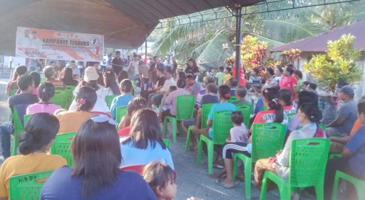 Dukungan Massa Tak Terbendung Saat Kampanye Deny-Qubais di Morotai Utara dan Morotai Jaya