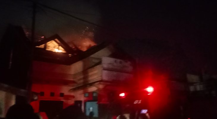 Bekas Kantor Aspekindo di Ternate Dilahap Si Jago Merah