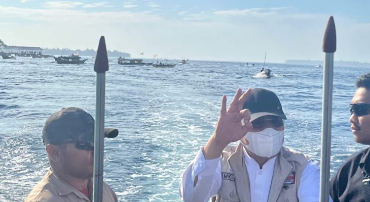 Kampanye di Halmahera Utara, MK-BISA Dikawal Ratusan Perahu Menuju Desa