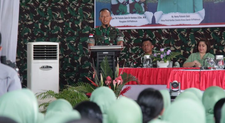 Kunjungi Korem 152 Baabullah Ternate, Gatot: Prajurit TNI Harus Berbuat Baik ke Masyarakat