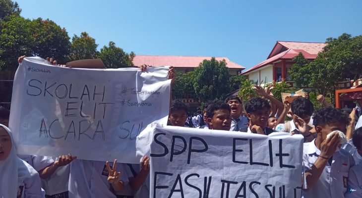 Siswa SMA 1 Ternate Demo Protes Fasilitas Sekolah yang Rusak serta Kegiatan yang Tak Bisa Dilaksanakan