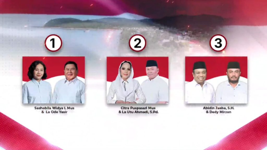 Tiga pasangan calon Bupati dan Wakil Bupati Kabupaten Pulau Taliabu