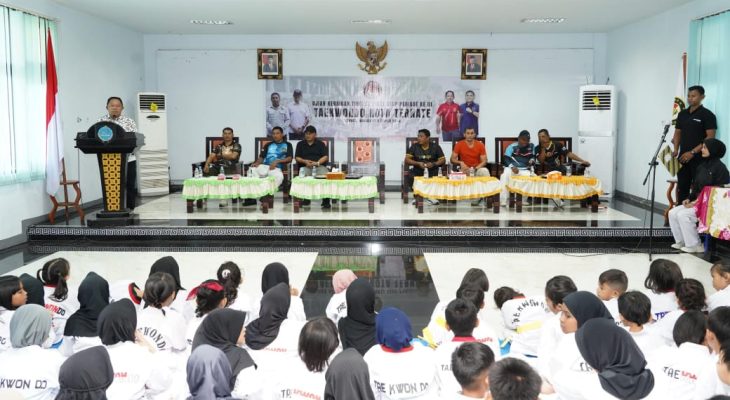 Sekda Ternate Buka Ujian Kenaikan Tingkat Taekwondo