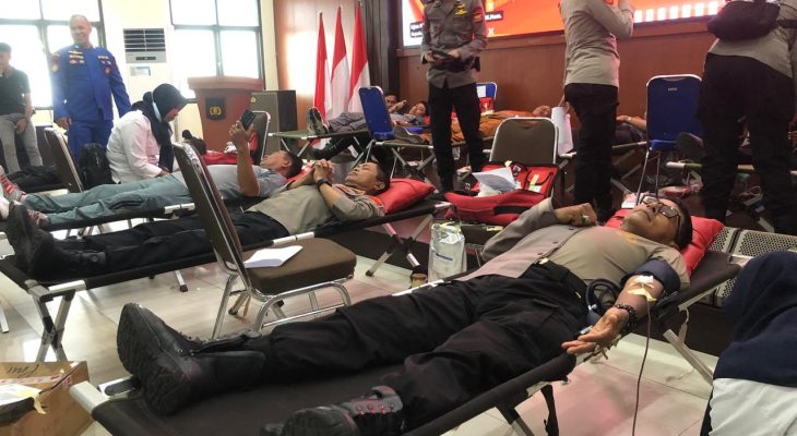 HUT Humas Polri: Polda Maluku Utara Donor Darah untuk Rumah Sakit